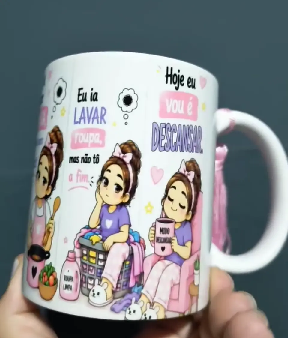 Artes para Caneca hoje eu acordei no modo ia. não hoje em Png  3