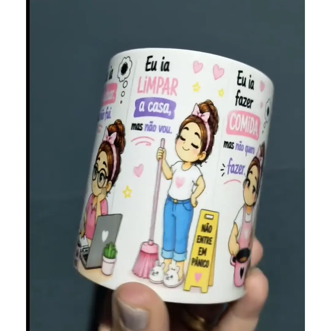  Artes para Caneca hoje eu acordei no modo ia. não hoje em Png  2