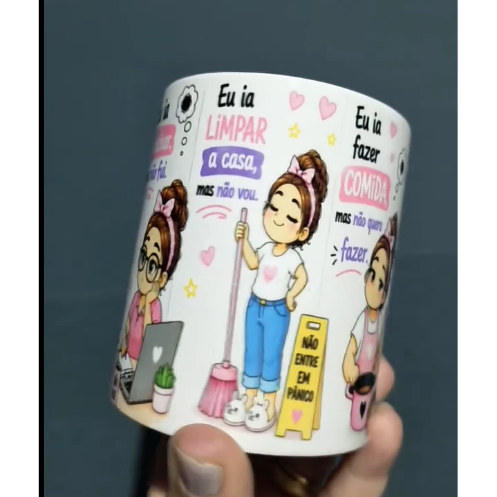  Artes para Caneca hoje eu acordei no modo ia. não hoje em Png  2