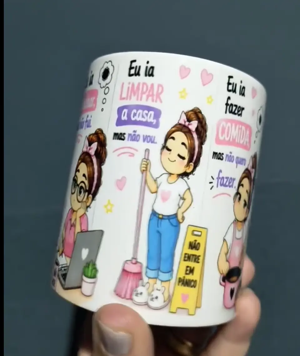  Artes para Caneca hoje eu acordei no modo ia. não hoje em Png  2