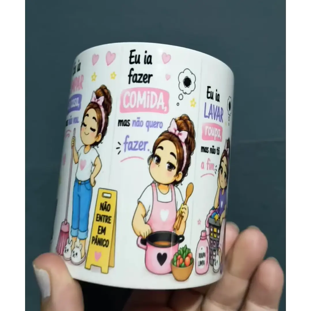  Artes para Caneca hoje eu acordei no modo ia. não hoje em Png  4