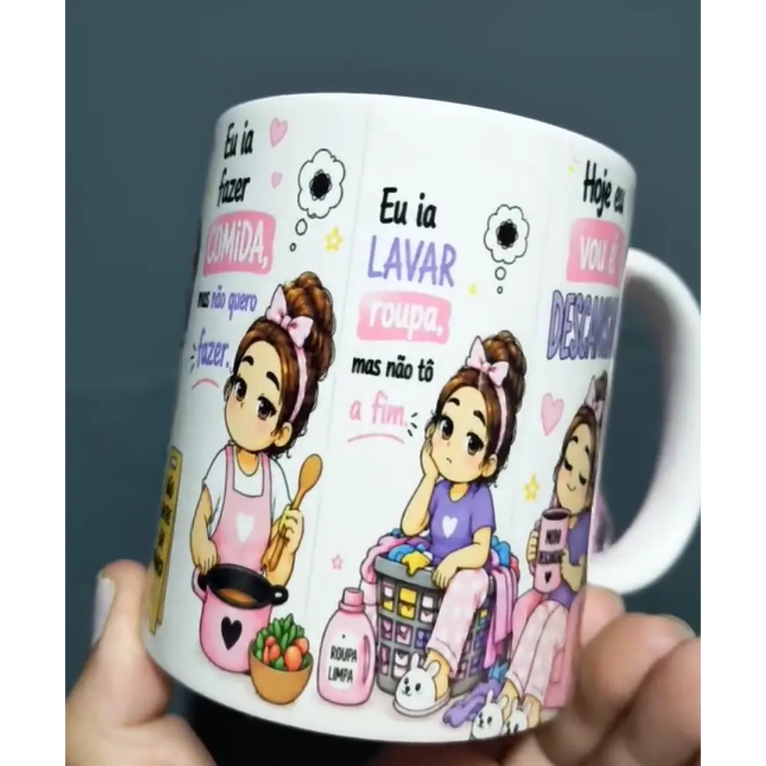  Artes para Caneca hoje eu acordei no modo ia. não hoje em Png  5
