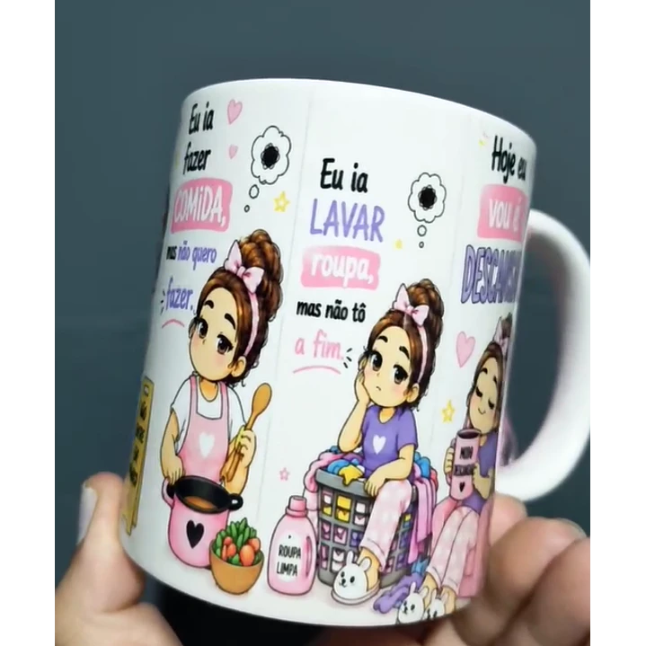  Artes para Caneca hoje eu acordei no modo ia. não hoje em Png  5