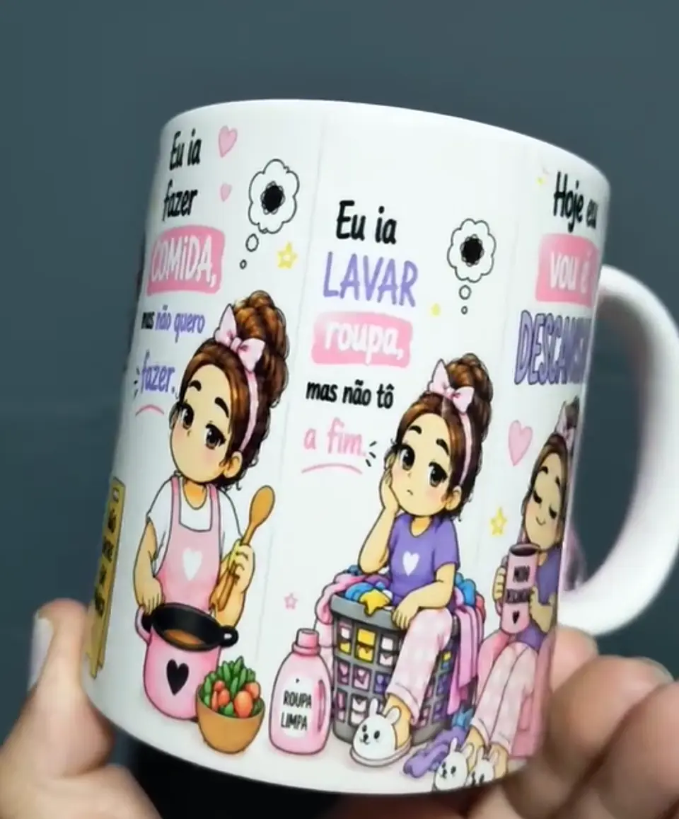  Artes para Caneca hoje eu acordei no modo ia. não hoje em Png  5