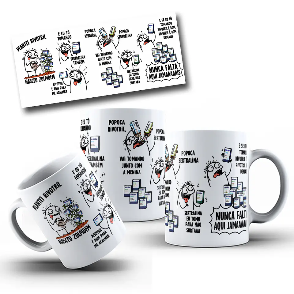 Arte Caneca Plantei Rivotril e nasceu Zolpidem Arquivo em Jpg  1