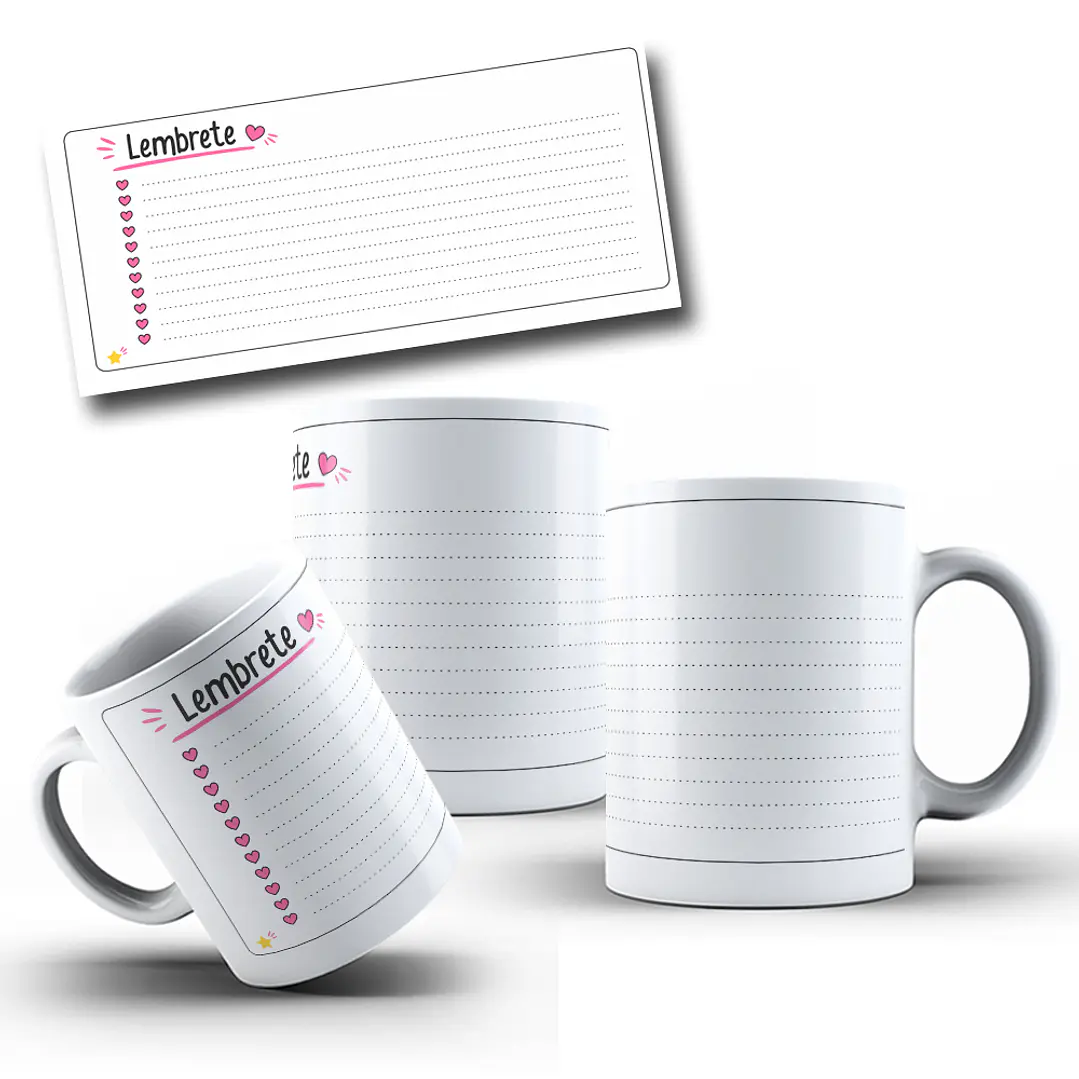 Arte Caneca Para escrever Lembrete Arquivo em Jpg 2
