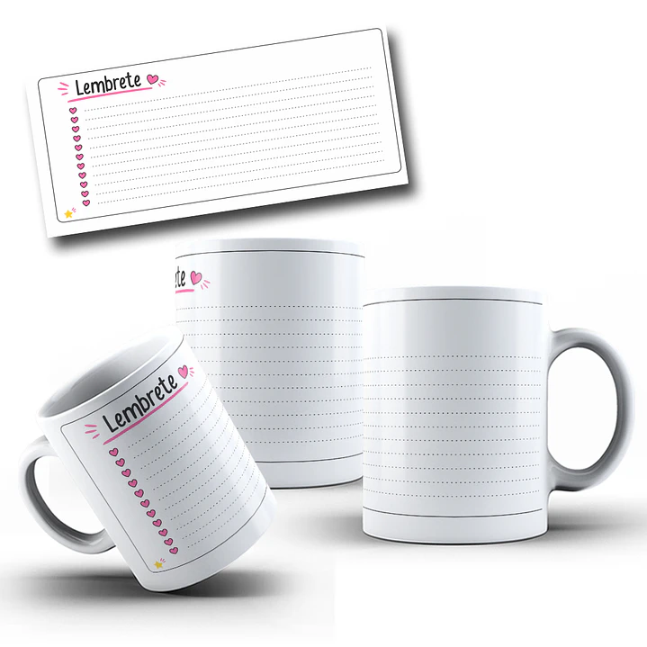 Arte Caneca Para escrever Lembrete Arquivo em Jpg 2