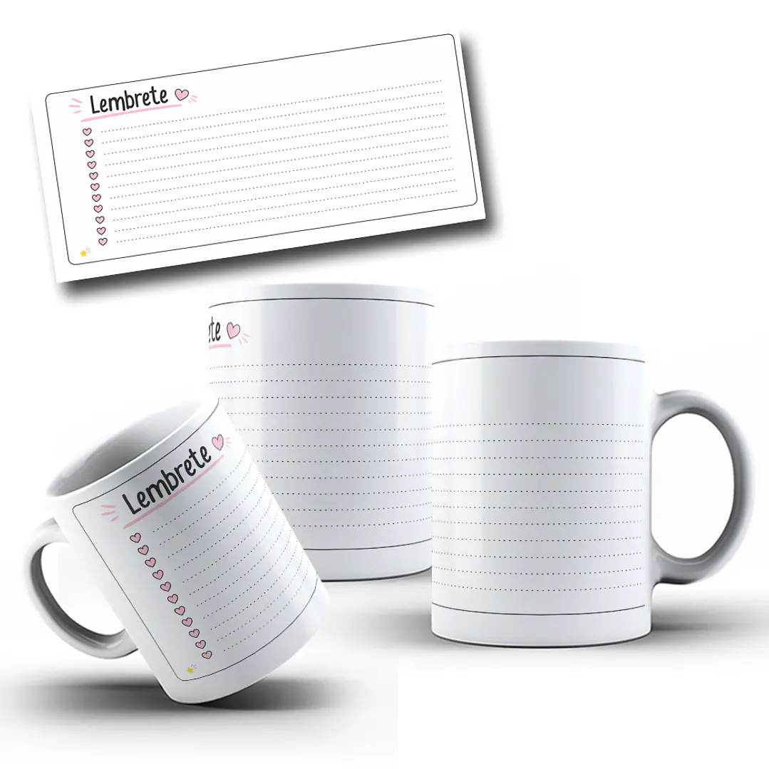 Arte Caneca Para escrever Lembrete Arquivo em Jpg 3