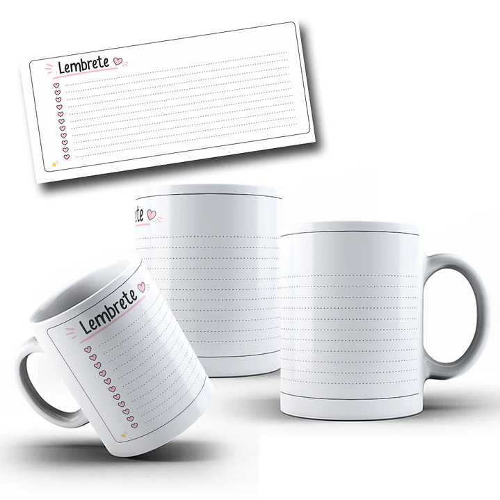 Arte Caneca Para escrever Lembrete Arquivo em Jpg 3