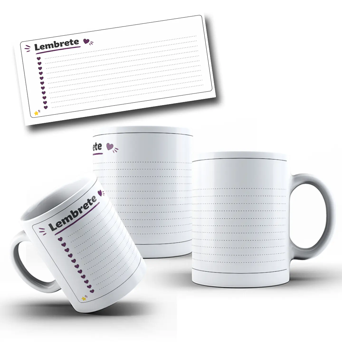 Arte Caneca Para escrever Lembrete Arquivo em Jpg 5