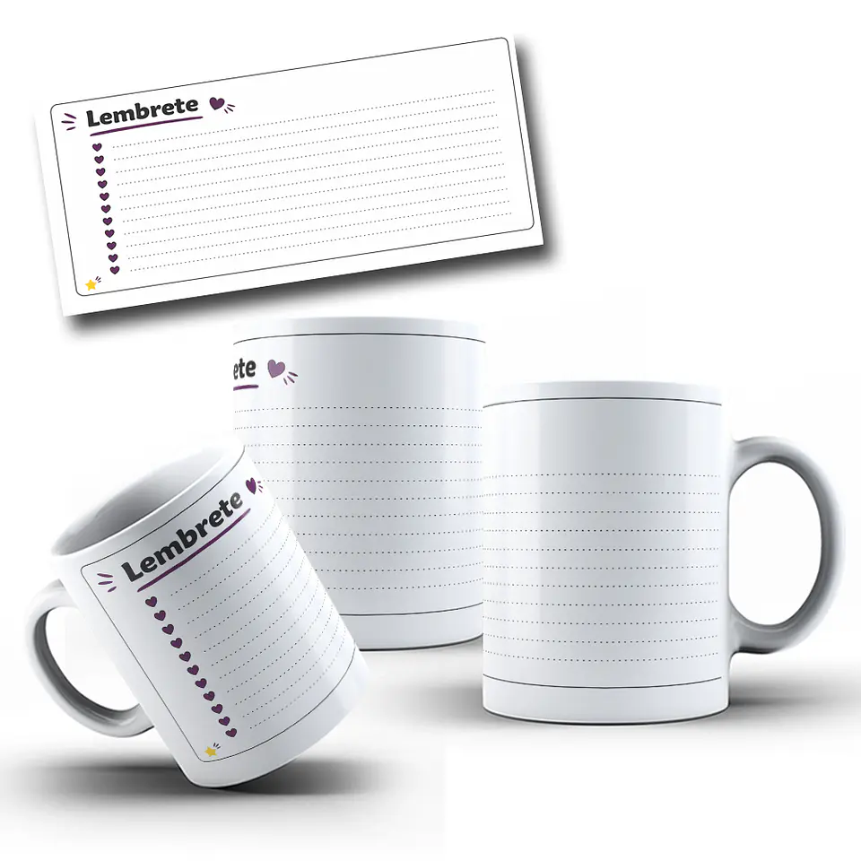 Arte Caneca Para escrever Lembrete Arquivo em Jpg 5