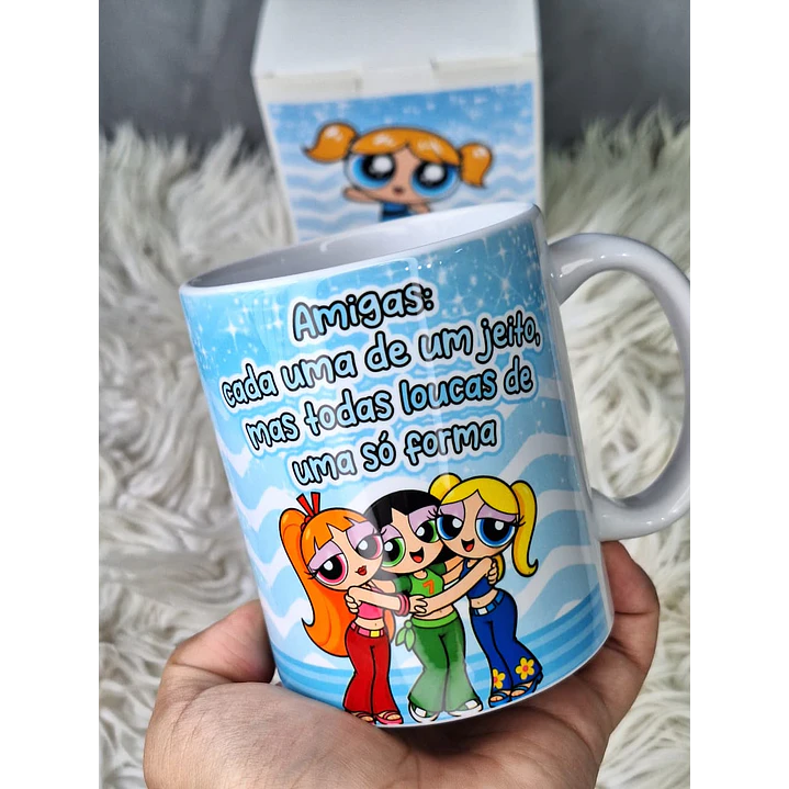 3 Artes para Caneca Meninas Poderosas Glitter Arquivo em Png  7