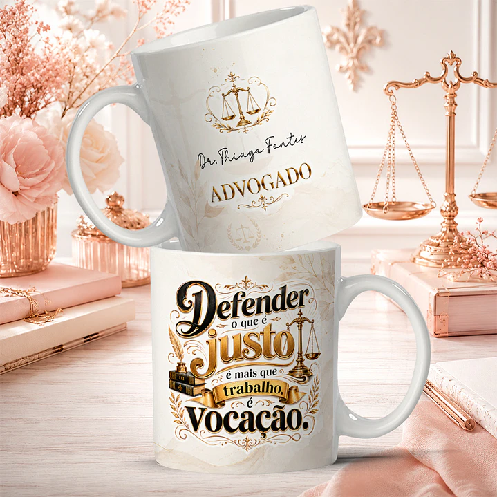 4 Artes para Caneca Profisão Advogado Arquivo em Png 3