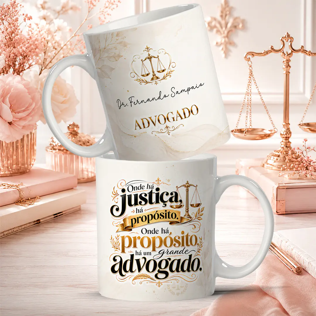 4 Artes para Caneca Profisão Advogado Arquivo em Png 1