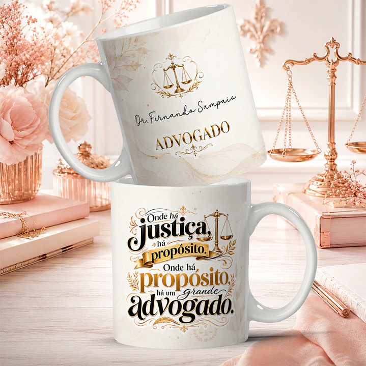 4 Artes para Caneca Profisão Advogado Arquivo em Png 1