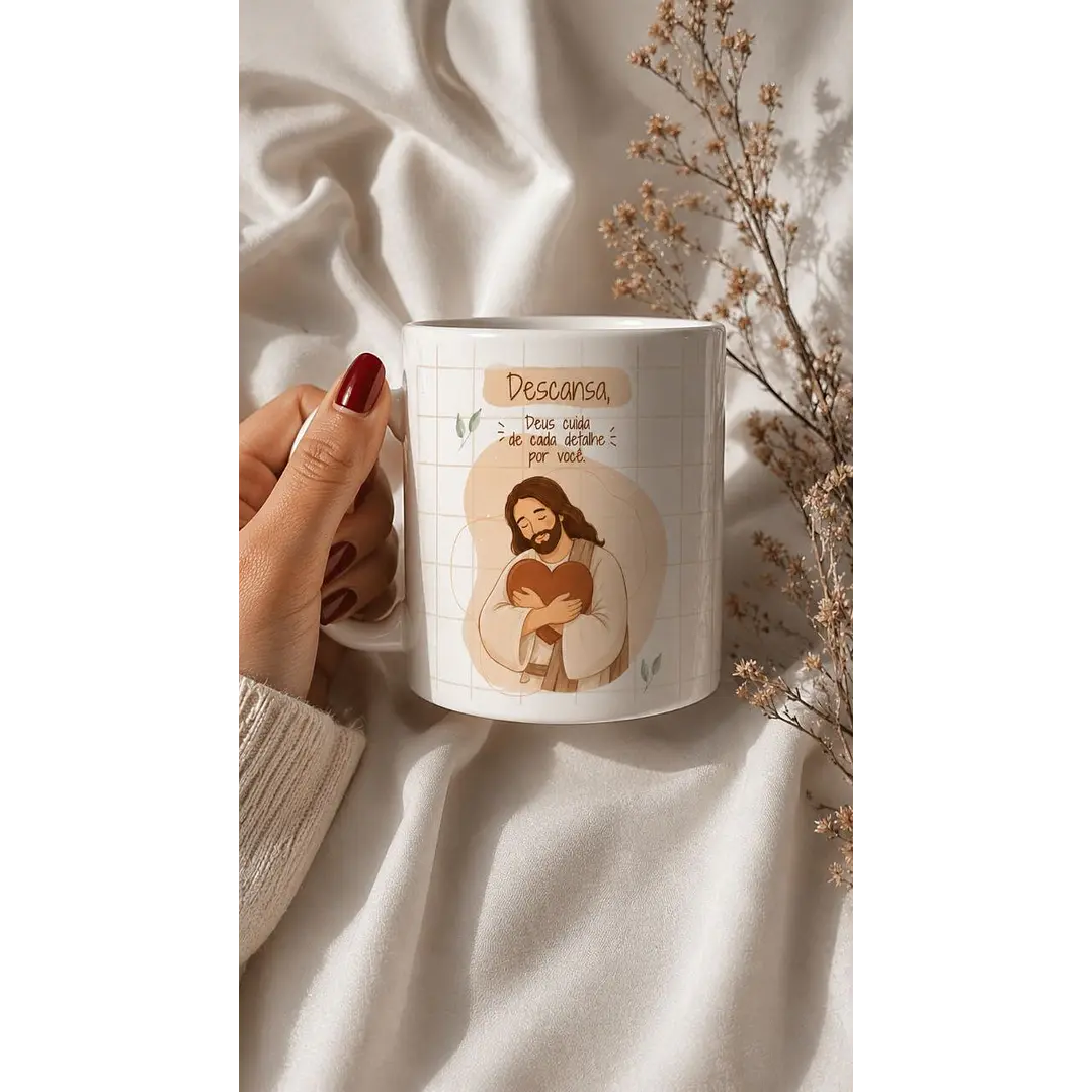 5 Artes para caneca Jesus descança no Senhor Arquivo em Jpg 2