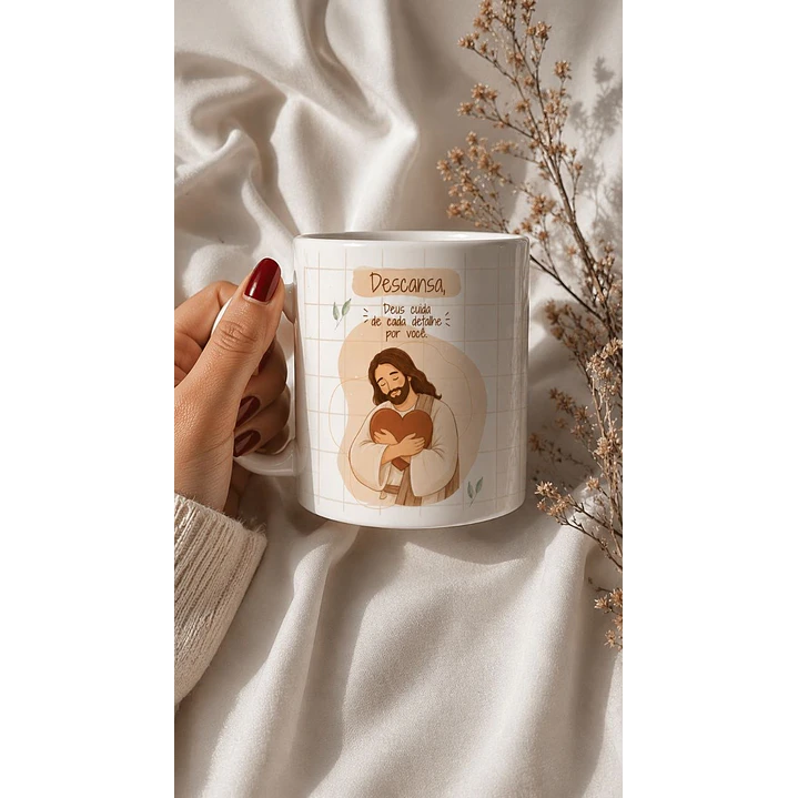5 Artes para caneca Jesus descança no Senhor Arquivo em Jpg 2