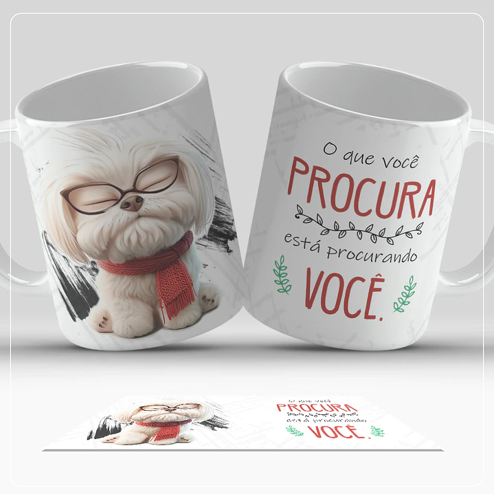 6 Artes para Caneca Dogs Frases Arquivo em Jpg  2