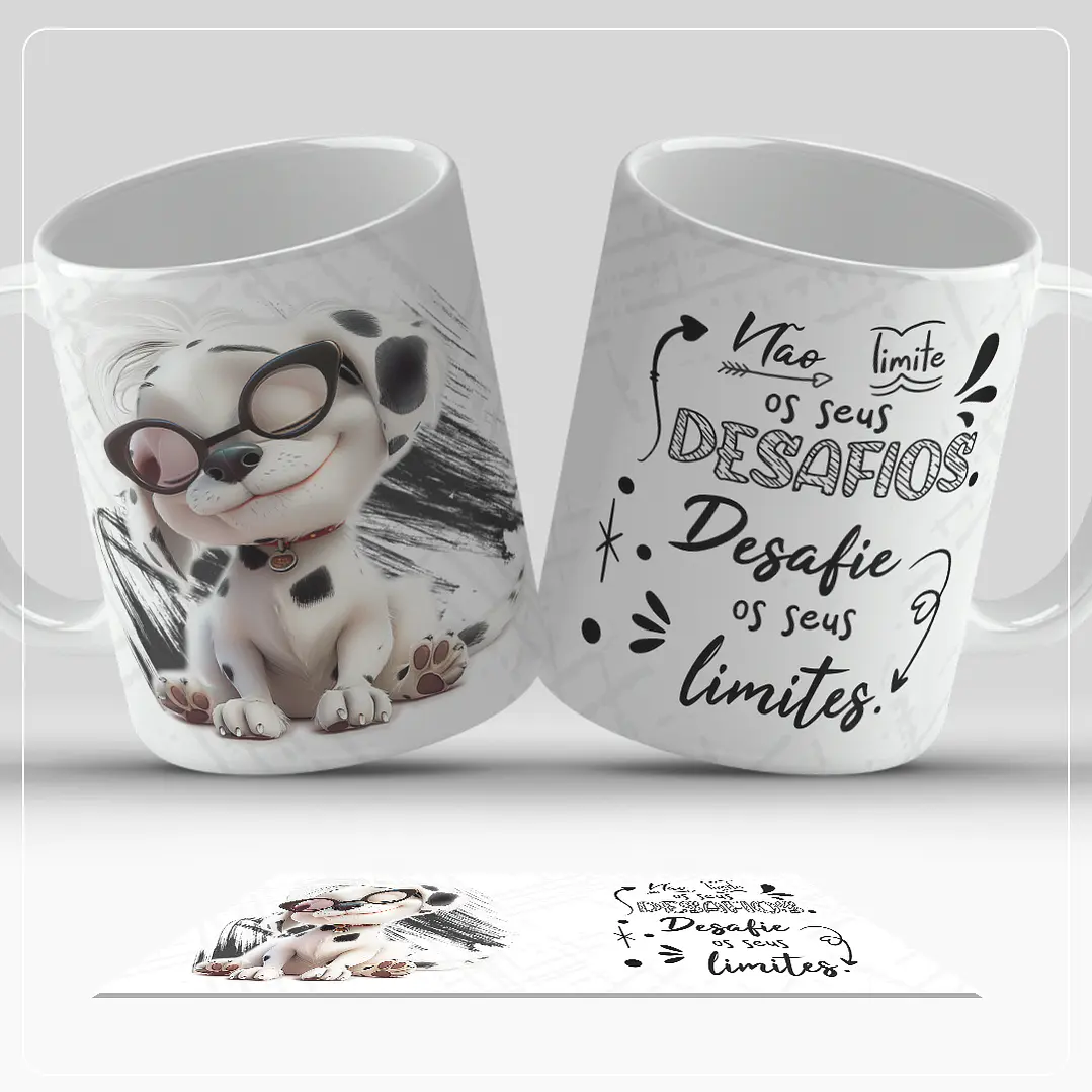 6 Artes para Caneca Dogs Frases Arquivo em Jpg  3