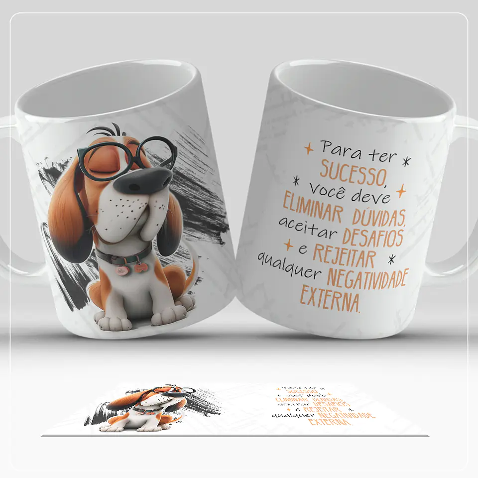 6 Artes para Caneca Dogs Frases Arquivo em Jpg  4