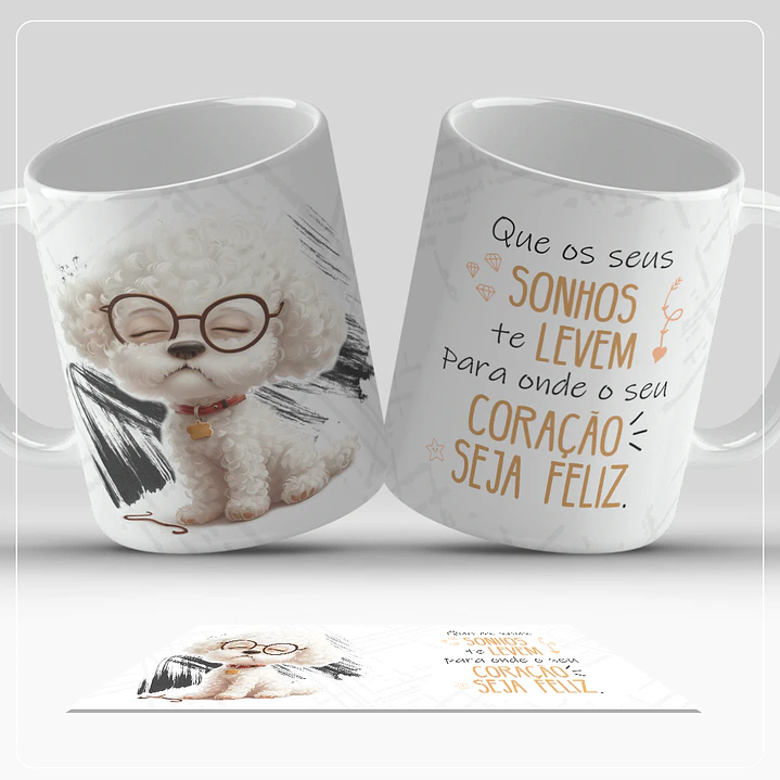 6 Artes para Caneca Dogs Frases Arquivo em Jpg  6