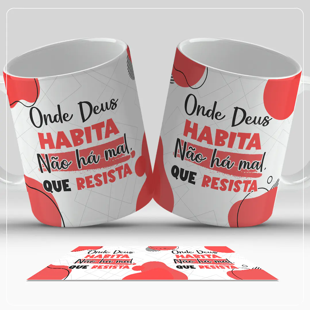 6 Artes para Caneca Frases Positividade Arquivo em Jpg  10