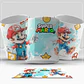 6 Artes para Caneca Super Mario Aquarela Arquivo em Png  - Thumbnail 1