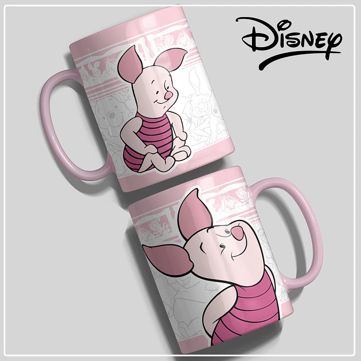 6 Artes para Caneca Turma do Ursinho Pooh Arquivo em Jpg 6
