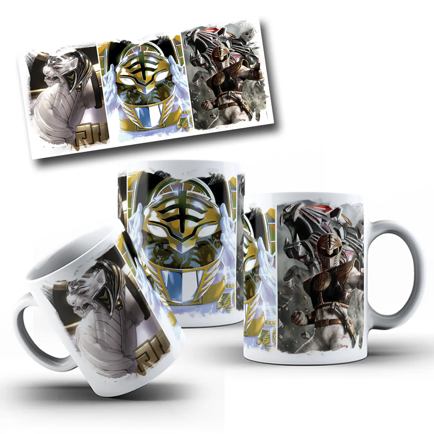 7 Artes para Caneca Power Rangers Arquivo em Jpg 4