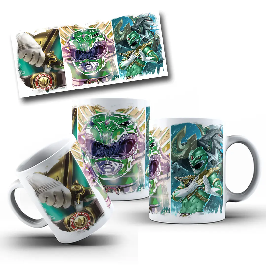 7 Artes para Caneca Power Rangers Arquivo em Jpg 7