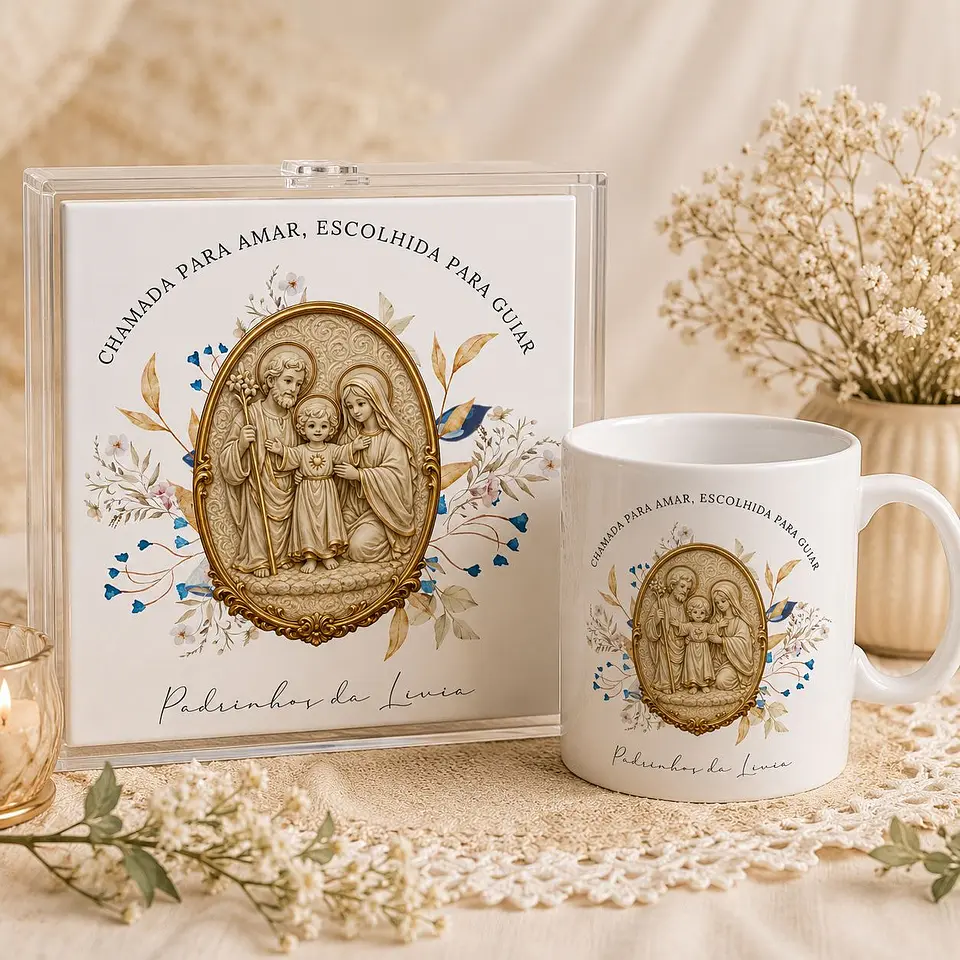 8 Artes para Caneca e Azulejo Sagrada Família Dindos Arquivo em Png  2