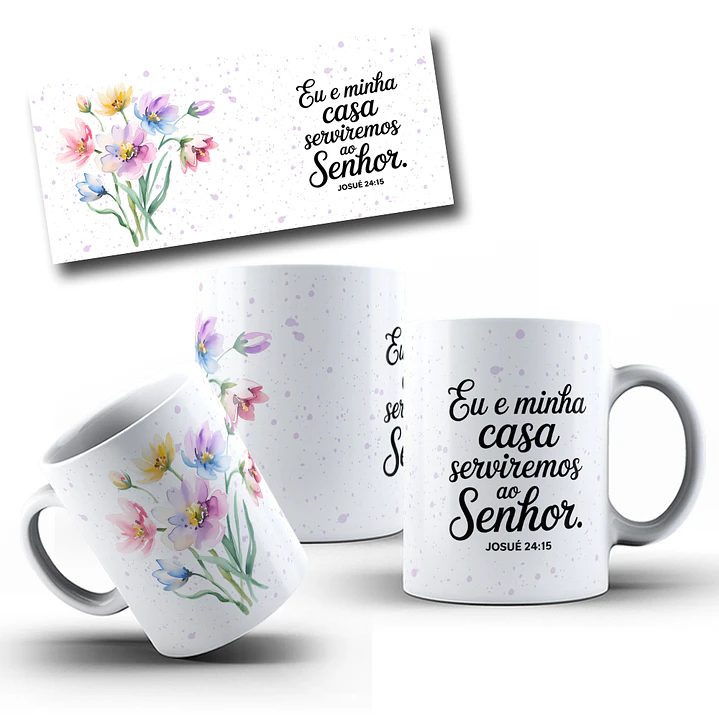 10 Artes para Caneca Jardim da Fé Frases Arquivo em Png 4
