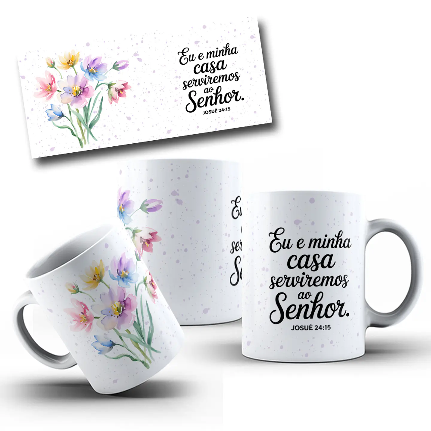 10 Artes para Caneca Jardim da Fé Frases Arquivo em Png 4