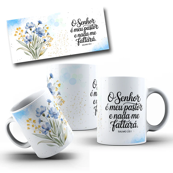 10 Artes para Caneca Jardim da Fé Frases Arquivo em Png 8