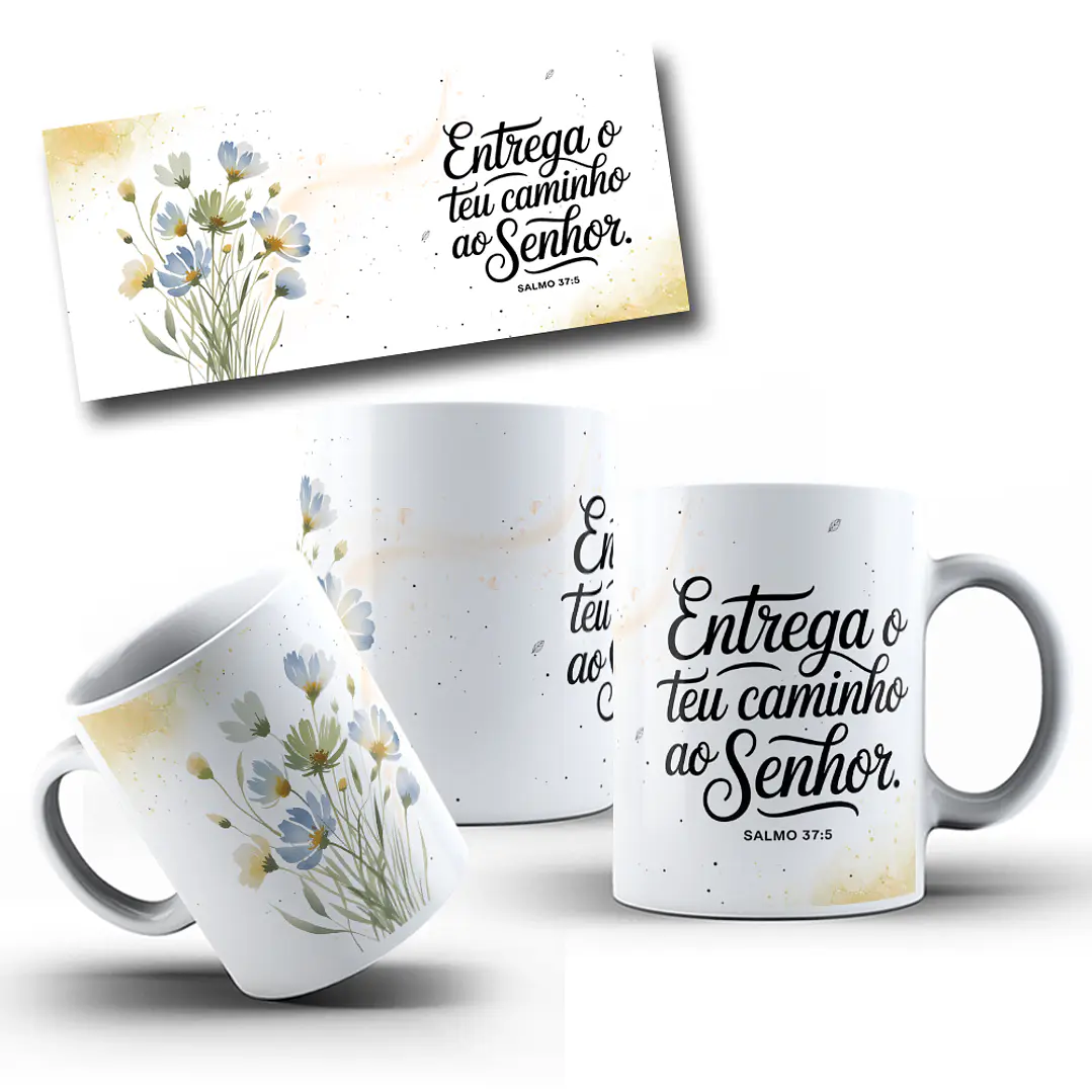 10 Artes para Caneca Jardim da Fé Frases Arquivo em Png 10