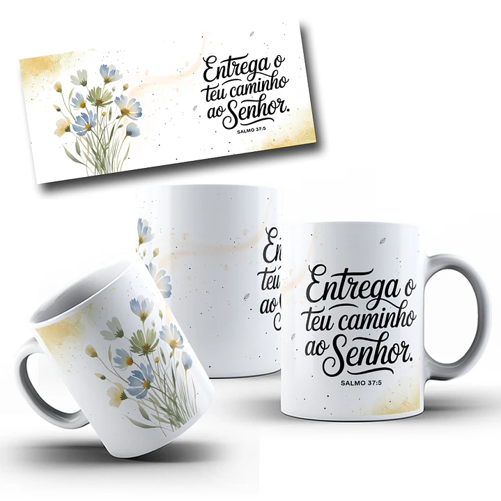 10 Artes para Caneca Jardim da Fé Frases Arquivo em Png 10