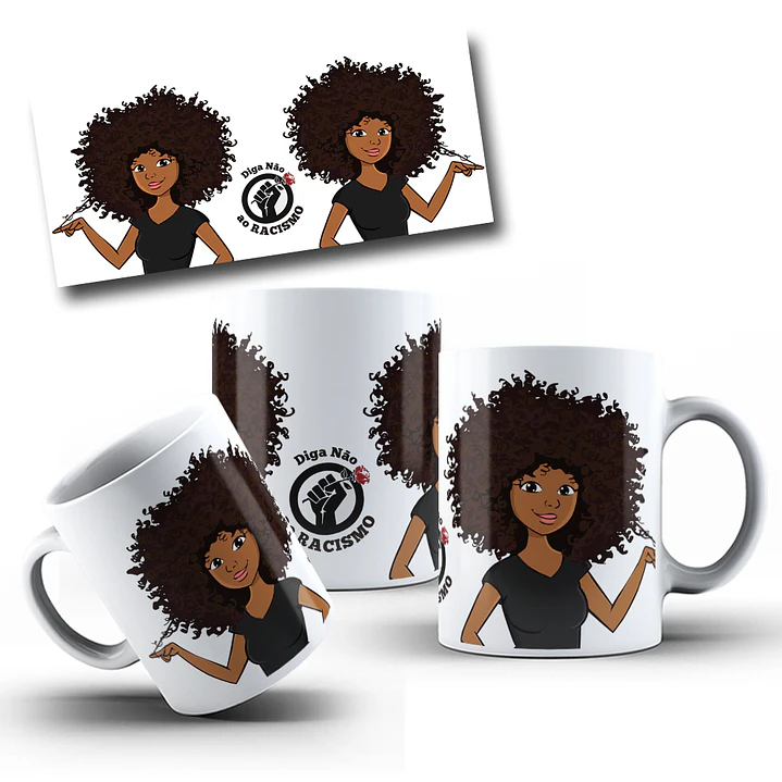 10 Artes para Caneca Racismo Arquivo em Jpg  1