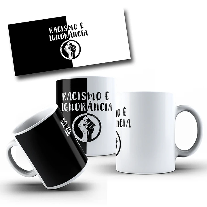 10 Artes para Caneca Racismo Arquivo em Jpg  6