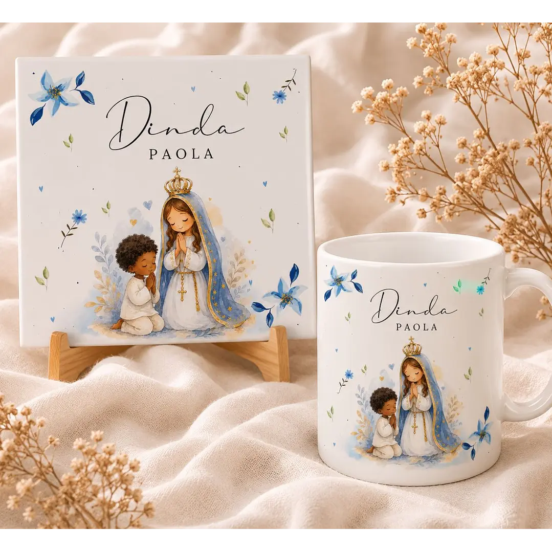 12 Artes para Caneca Dinda em Aquarela Arquivo em Png 1