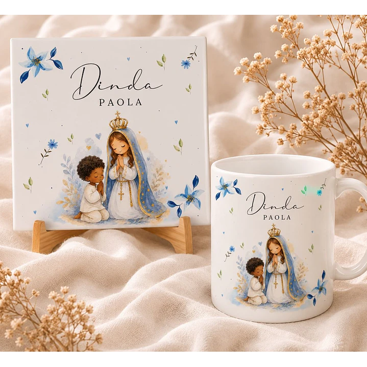 12 Artes para Caneca Dinda em Aquarela Arquivo em Png 1