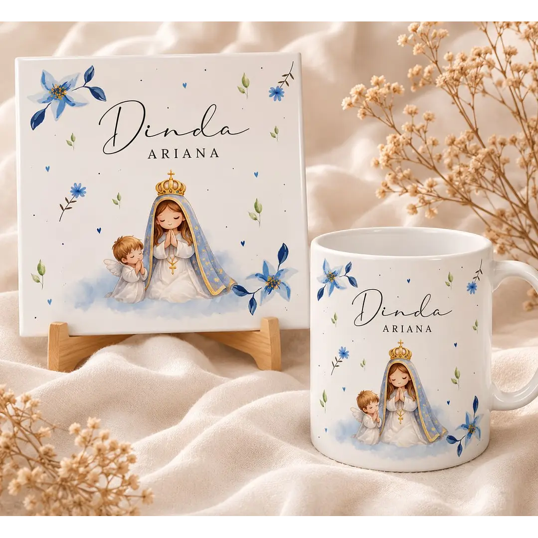 12 Artes para Caneca Dinda em Aquarela Arquivo em Png 4