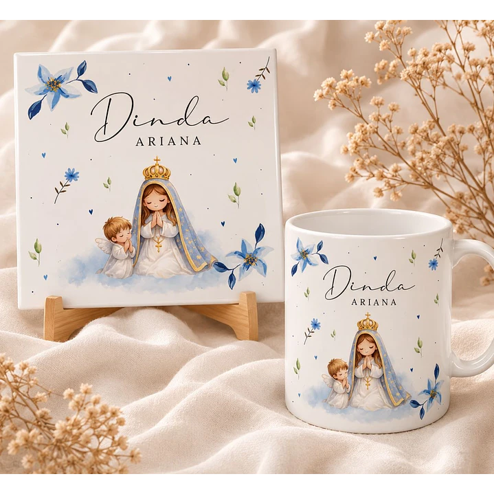 12 Artes para Caneca Dinda em Aquarela Arquivo em Png 4