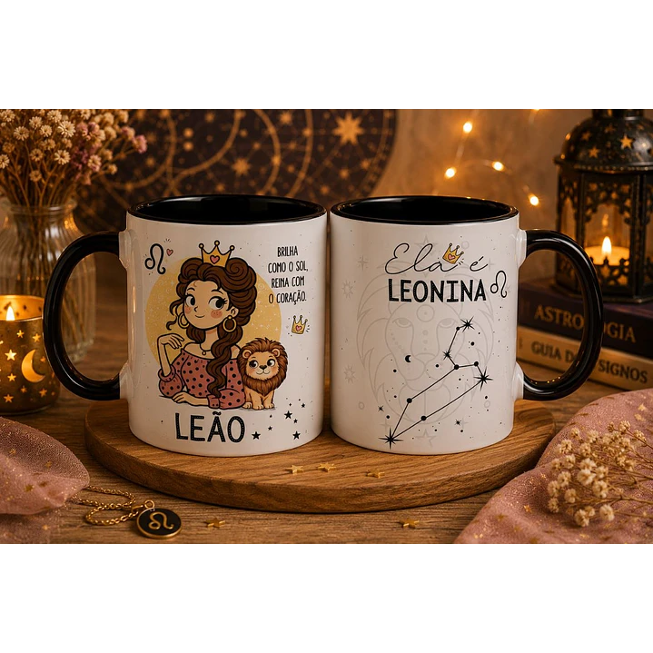 12 Artes para Caneca Signos Feminino Arquivo em Png  4