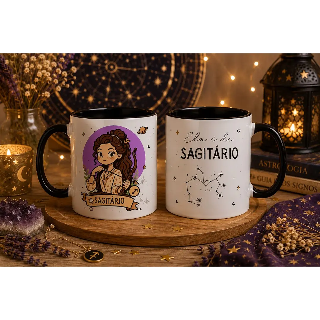 12 Artes para Caneca Signos Feminino Arquivo em Png  9