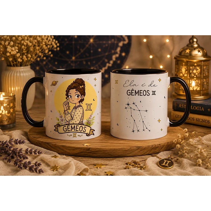 12 Artes para Caneca Signos Feminino Arquivo em Png  10