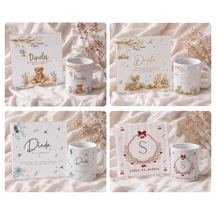14 Artes para Caneca e Azulejo Dindos Arquivo Editável 2