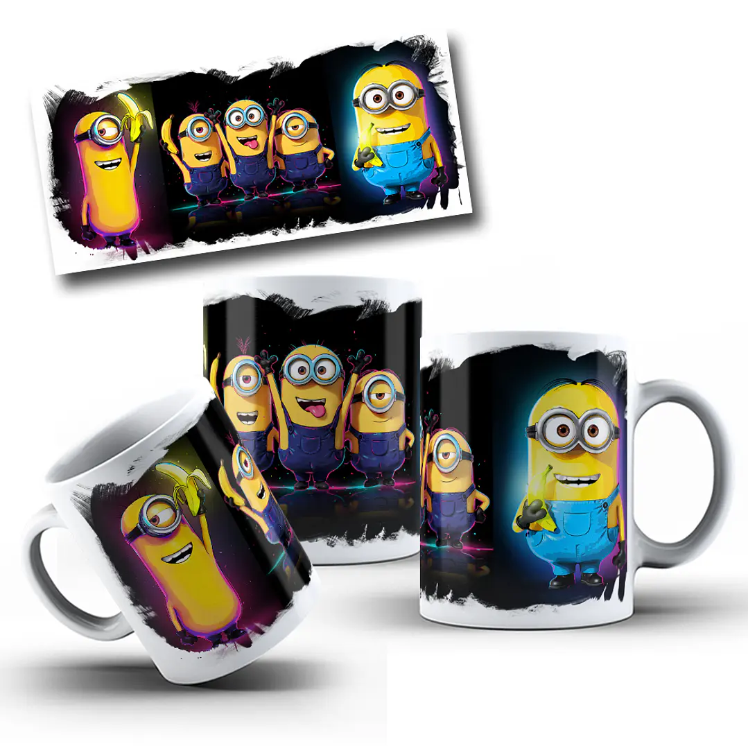 15 Artes para Caneca Neon Personagens Arquivos em Png 5