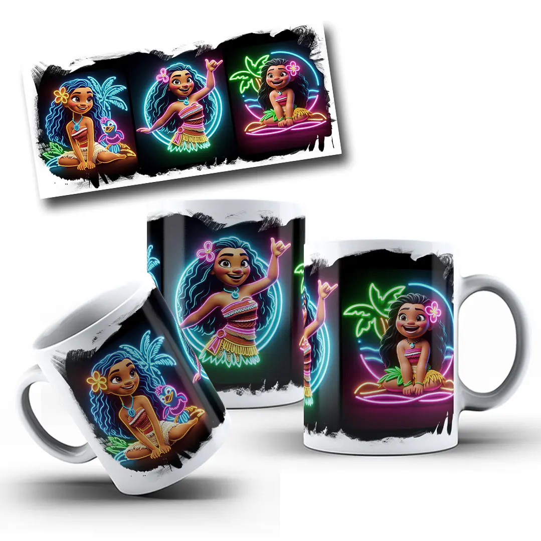 15 Artes para Caneca Neon Personagens Arquivos em Png 6