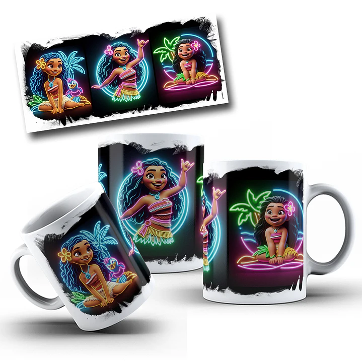 15 Artes para Caneca Neon Personagens Arquivos em Png 6