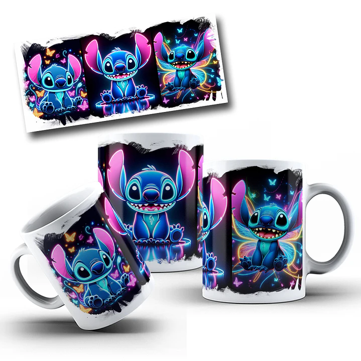 15 Artes para Caneca Neon Personagens Arquivos em Png 9